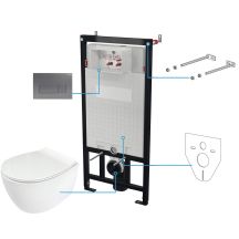 6-in-1 concealed toilet set