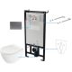 6-in-1 concealed toilet set