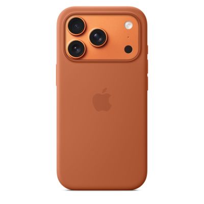 5. Apple iPhone 17 Pro Silicone Case with MagSafe (Terracotta)
