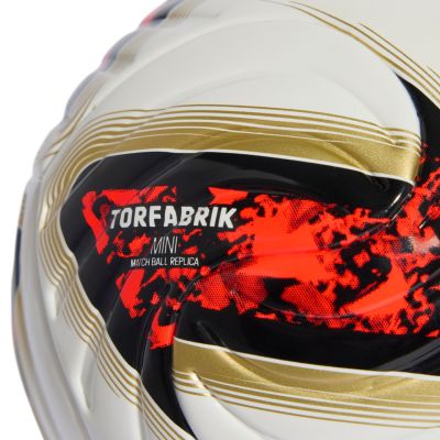 4. Football adidas Bundesliga 26/27 Torfabrik Mini white-orange-gold KG6039
