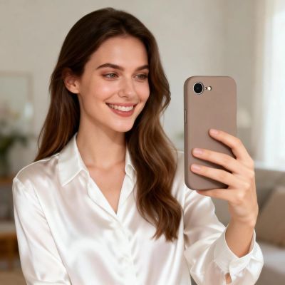 8. Tech-Protect Silicone MagSafe Case for iPhone 16e / 17e - Brown