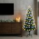 5. DECORATIVE FIBER OPTIC CHRISTMAS TREE WARM COOL WHITE 120CM