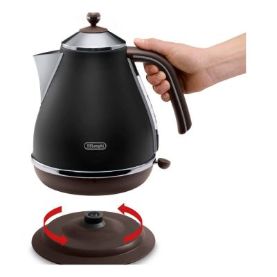 8. DeLonghi Icona Vintage KBOV 2001.BK Electric Kettle (2000W 1.7l; black)