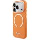 2. Guess IML Script Metal MagSafe Case for iPhone 17 Pro - Orange