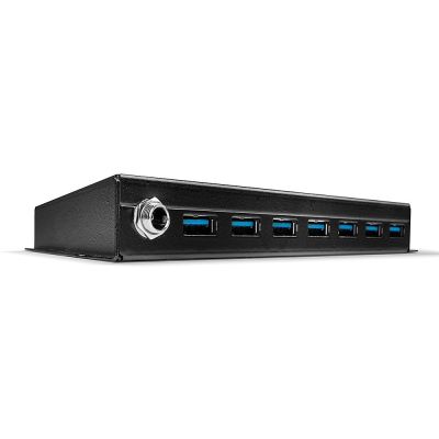 Lindy 7-Port Industrial USB3.0 Hub - Hub - 7 x SuperSpeed USB3.0 - Desk