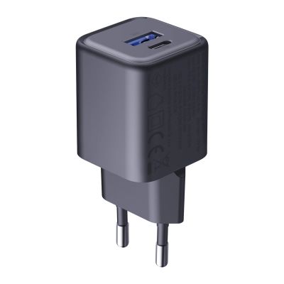 25. 3mk Hyper Charger PD 33W GaN QC4+ PPS AFC FCP SCP 1A1C Wall Charger - Black