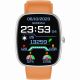 3. GRAVITY GT18-4 Men's Smartwatch Orange Silicone Strap + Black Strap
