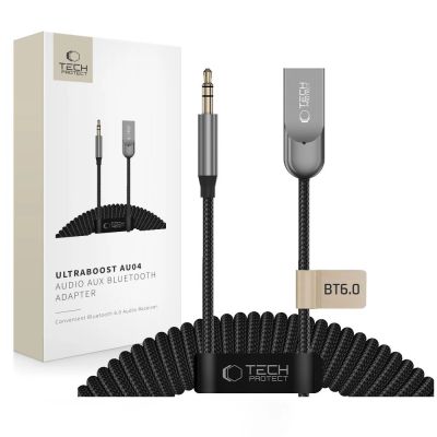 Tech-Protect Ultraboost AU04 Bluetooth 6.0 AUX Adapter – Grey
