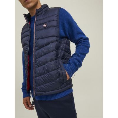 5. Jack &amp; Jones JJHero Bodywarmer Collar vest 12211790 Navy Blazer/Contrast