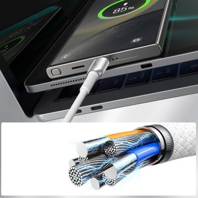 11. Joyroom S-A51 Cutting-Edge Series 3A USB-A - USB-C cable 1.2m - light gray