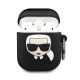 9. Karl Lagerfeld Silicone Ikonik Case for AirPods 1/2 - Black