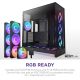 3. NZXT H9 FLOW RGB+ MIDI TOWER CASE WITH WINDOW BLACK