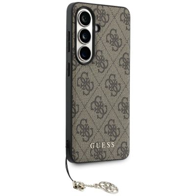 3. Guess 4G Classic Logo Charm MagSafe Case for Samsung Galaxy S26 - Brown