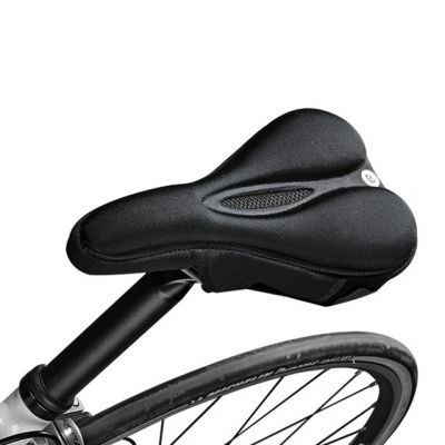 9. Rockbros LF047-S Gel Bicycle Saddle Cover, Silicone, Size M – Black
