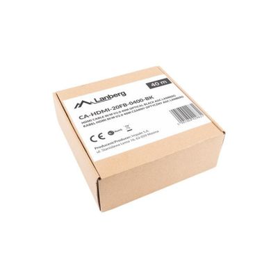 10. LANBERG HDMI CABLE M/M V2.0 40M OPTICAL AOC CA-HDMI-20FB-0400-BK