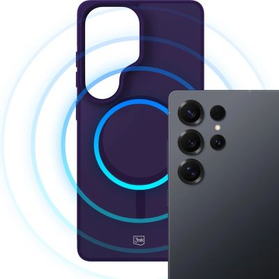 8. 3mk Smoke MagCase for Samsung Galaxy S25 Ultra - Purple-Translucent