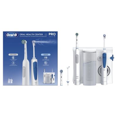 3. Oral-B Idropulsore Health Center Adult Rotating-Pulsating Toothbrush Blue, White