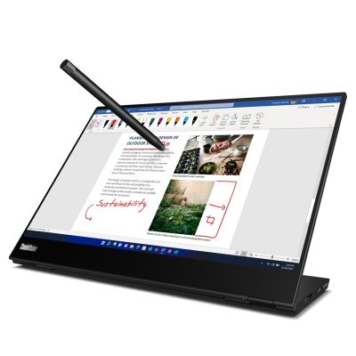 43. Lenovo ThinkVision Monitor 14.0" M14t Gen 2 Touch 16:9 IPS Panel 2240 x 1400 Lift USB Hub DP