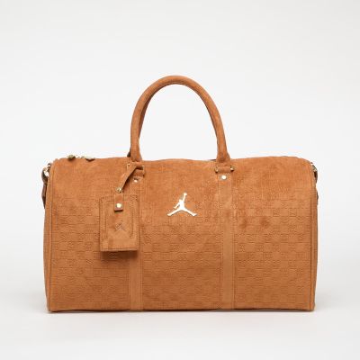 Women's Air Jordan Jam Suede Monogram Duffle Bag Cognac - MA9205-X6X