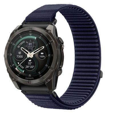 Tech-Protect NylonLoop Strap for Garmin Fenix 5X / 5X Plus / 6X / 6X Pro / 7X / 8 / 8 Pro / 9 / 9 Pro (51 mm) – Navy Blue