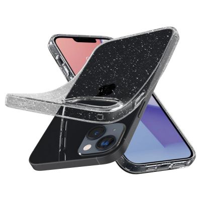 7. Spigen Liquid Crystal iPhone 14 Plus Case - Clear Glitter