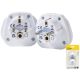 TRAVEL BLUE Universal Travel Adapter WORLD -> SCHUKO, 2 pcs.