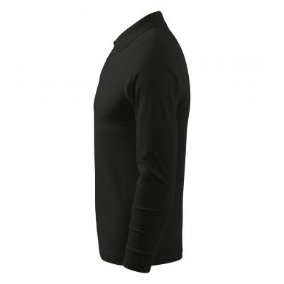 5. Malfini Single J. LS M MLI-21101 black polo shirt