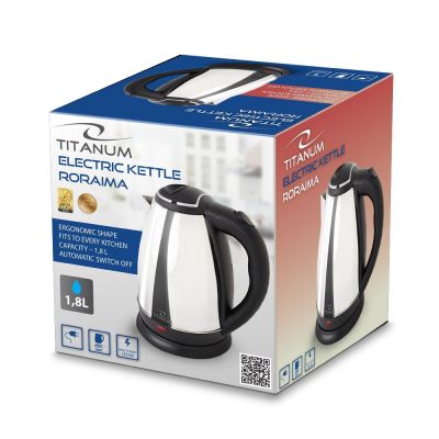 4. TITANUM ELECTRIC KETTLE RORAIMA 1.8 L SILVER TKK102S