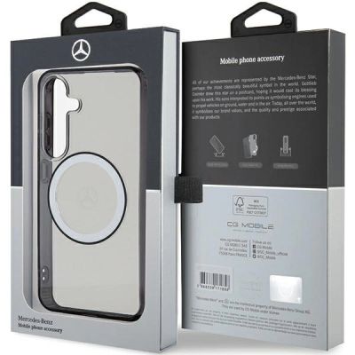 8. Mercedes Printed Logo MagSafe case for Samsung Galaxy S24 - transparent