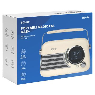 6. SAVIO PORTABLE RADIO DAB+ RS-04