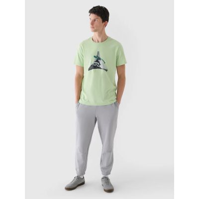 3. Men's regular printed T-shirt 4F 4FRAW24TTSHM2301-41S