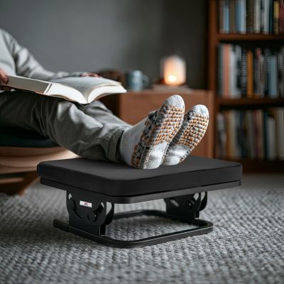 17. MACLEAN ERGONOMIC FOOTREST, SMOOTHLY ADJUSTABLE ANGLE WITH CUSHION MC-460
