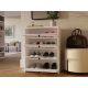 13. LOKA SHOE CABINET WHITE