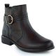 Women's leather ankle boots with buckle brown Remonte Rieker D0F81-25