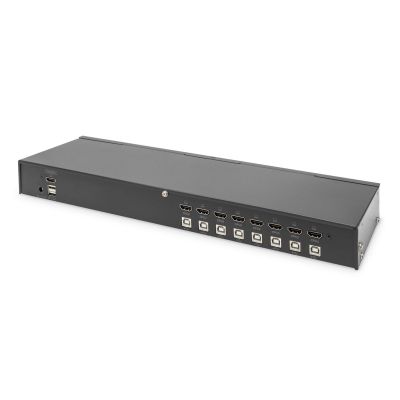 5. 8-port KVM switch, 19" rack, 4K 30Hz, 8xHDMI IN, 1xHDMI OUT, 2xUSB A