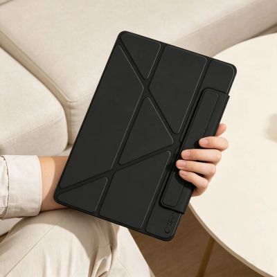 7. Tech-Protect SC Pen Origami Case for iPad 10.9" 2022 / 2025 - Black