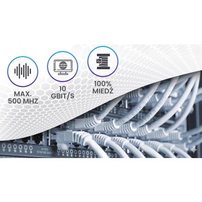 9. Extralink CAT6A UTP (U/UTP) INDOOR TWISTED PAIR 50M network cable