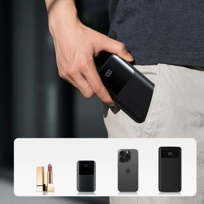12. Joyroom JR-QP191 Star Series Mini 10000mAh 22.5W Powerbank with Digital Display - Black