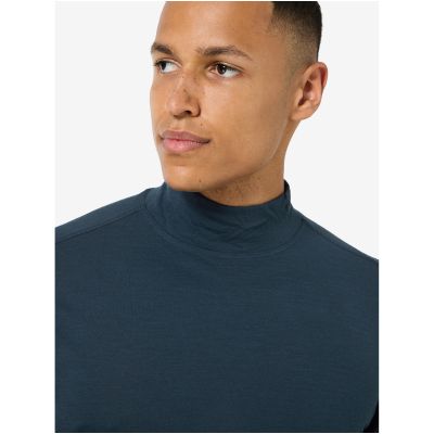 Men’s Long-Sleeve Top SUPER.NATURAL M TUNDRA175 TURTLENECK navy
