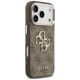 5. Guess 4G Strap 4G Classic Logo Metal Trims Case for iPhone 18 Pro / 17 Pro – brown