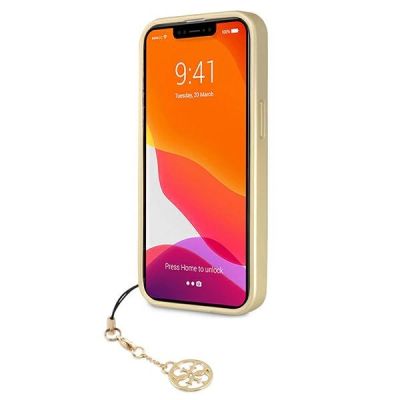 5. Guess GUHCP13LGF4GBR iPhone 13 Pro / 13 6.1 "brown / brown hardcase 4G Charms Collection