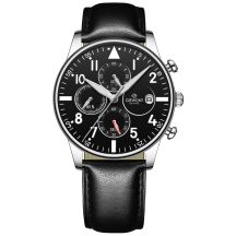 Giewont Chronograph Sapphire Black Silver Men's Watch GW5630-A2