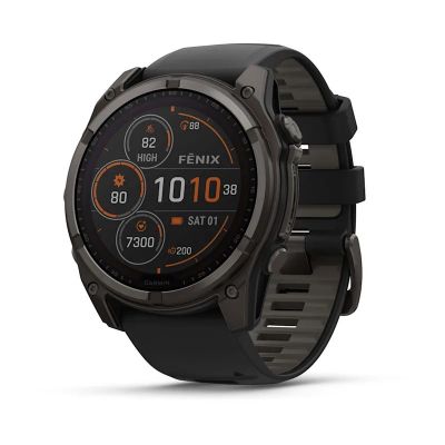 7. Garmin Fenix 8 Solar Sapphire Titanium Carbon Gray DLC Black watch