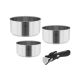 TEESA COOK EXPERT SINGLE HAND pot set with detachable handle