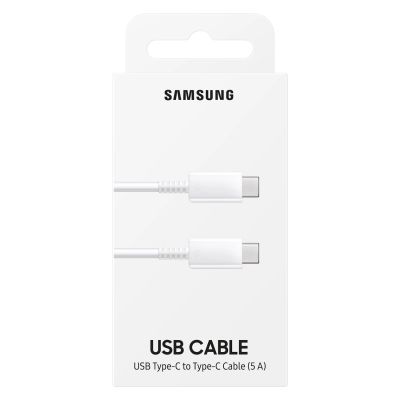4. Samsung EP-DN975BWEGWW USB-C - USB-C 5A 480Mb/s cable 1m - white