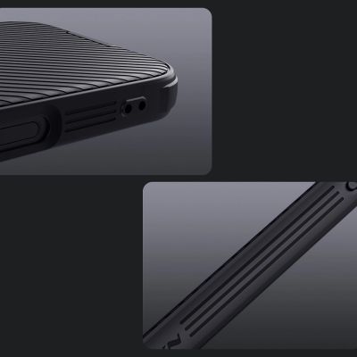 14. Nillkin CamShield Pro Case for iPhone 16 Pro Max with camera cover - black
