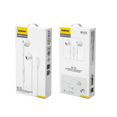 4. Dudao X14PROL-W1 Lightning In-Ear Headphones - White