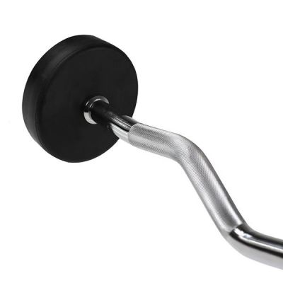 4. Rubber-coated barbell/curl bar 30 kg HMS GSL-30