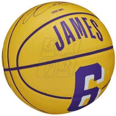 2. Basketball ball Wilson NBA Player Icon LeBron James Mini Ball WZ4007201XB