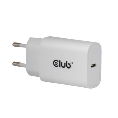 10. CLUB3D CAC-3020 Mobile Charger Smartphone, Universal White AC Fast Charging Internal